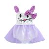 Baby Girl Easter Outfit Cute Bunny Romper Dress Sequin Backless Playwear Dresses with Tulle Newborn 1st Easter Clothes (Sequined Rabbit Purple,6-12 Months) view 1