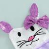 Baby Girl Easter Outfit Cute Bunny Romper Dress Sequin Backless Playwear Dresses with Tulle Newborn 1st Easter Clothes (Sequined Rabbit Purple,6-12 Months) view 4