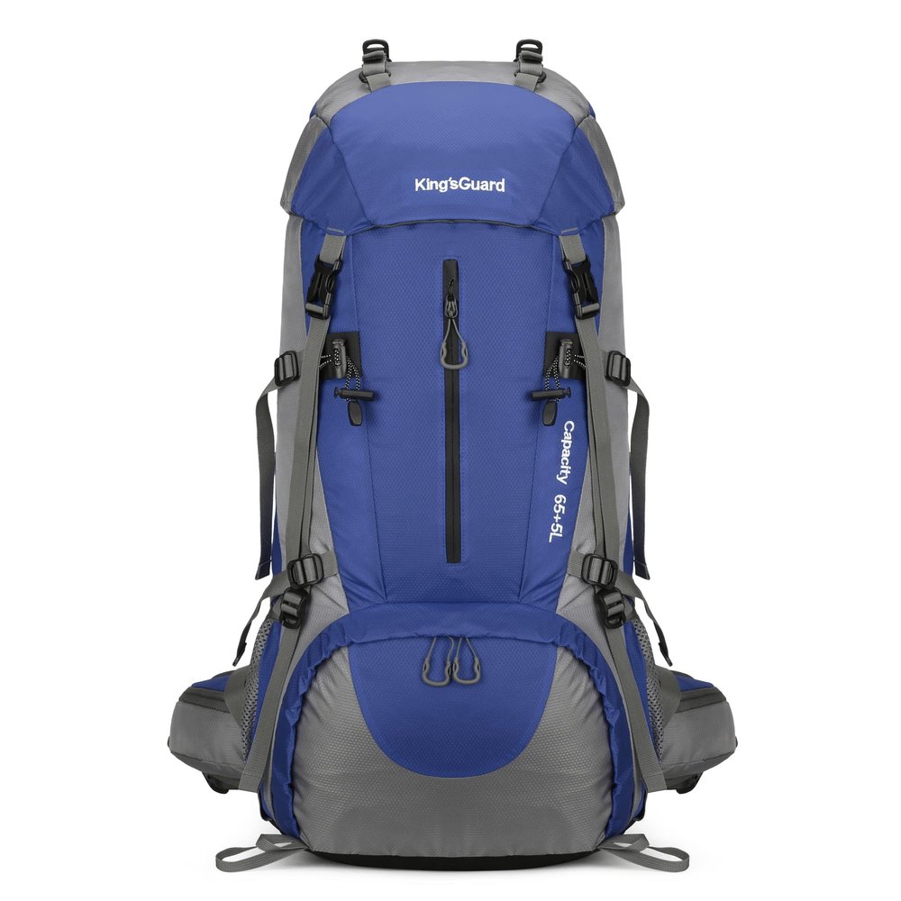 HongXingHai 70L Camping Hiking Backpack with Rain Cover Waterproof Backpacking Backpack for Hiking Treeking Climbing Outdoor (DeepBlue)