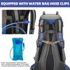 HongXingHai 70L Camping Hiking Backpack with Rain Cover Waterproof Backpacking Backpack for Hiking Treeking Climbing Outdoor (DeepBlue) view 2
