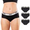 Bambody Absorbent Hipster, 5th Gen - XX-Small, 3 Pack, Black view 1