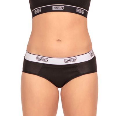 Bambody Absorbent Hipster, 5th Gen - XX-Small, 1 Pack, Black