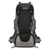 HongXingHai 70L Camping Hiking Backpack with Rain Cover Waterproof Backpacking Backpack for Hiking Treeking Climbing Outdoor (Black) view 1