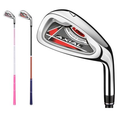 Kids Golf Club Iron, Golf Driver Golf Iron #7 Carbon Shaft Right Handed, Junior Boys Girls School Golf Clubs (red for Boys,30'' for 9-12Y)