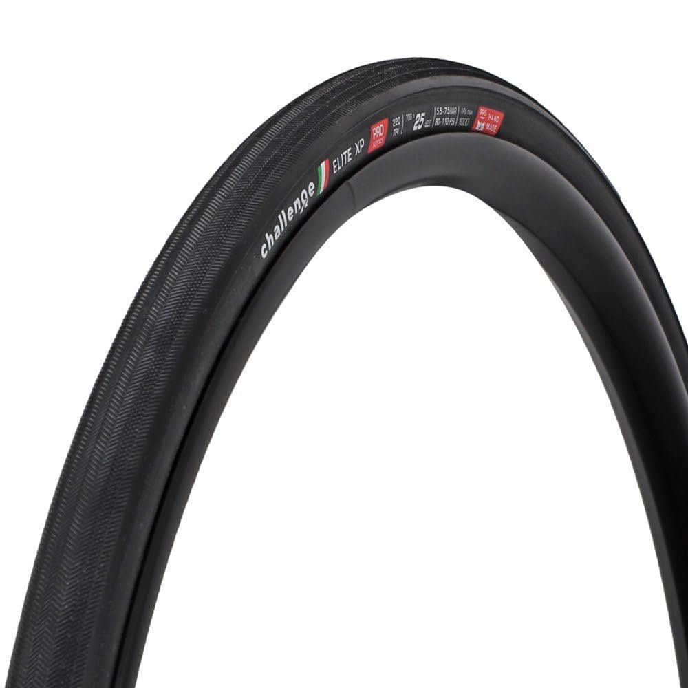 Challenge Elite XP Pro Tire - 700 x 25, Clincher, Folding, Black, Handmade