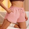 CRZ YOGA Women's Casual Sweat Shorts - 3.5'' Athletic Summer Comfy Cotton for Lounge Gym Jersey with Pockets Pink Puff Small view 4