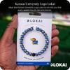 Lokai Collegiate Silicone Beaded Bracelet for Women & Men, University of Kansas - Extra Large, 7.5 Inch Circumference - Silicone Jewelry Fashion Bracelet Slides-On for Comfortable Fit view 2