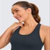 CRZ YOGA Women's Butterluxe Yoga Workout Tank Tops Racerback Sleeveless Camisole Athletic Gym Shirts True Navy Small view 3