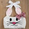 Baby Girl Easter Outfit Cute Bunny Romper Dress Sequin Backless Playwear Dresses with Tulle Newborn 1st Easter Clothes (Halter Shirt+Mesh Skirt,6-12 Months) view 4
