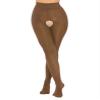 Daenrui Woman's Oil Glossy Pantyhose Tights Hollow Out Thigh High Suspender Stocking Footed Legging Type T One Size view 1