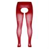 Daenrui Woman's Oil Glossy Pantyhose Tights Hollow Out Thigh High Suspender Stocking Footed Legging Type V One Size view 3