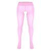 Daenrui Woman's Oil Glossy Pantyhose Tights Hollow Out Thigh High Suspender Stocking Footed Legging Type Y One Size view 2
