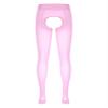 Daenrui Woman's Oil Glossy Pantyhose Tights Hollow Out Thigh High Suspender Stocking Footed Legging Type Y One Size view 3