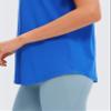 CRZ YOGA Pima Cotton Crewneck T-Shirt Strong Blue X-Small view 4