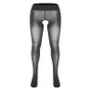 Daenrui Woman's Oil Glossy Pantyhose Tights Hollow Out Thigh High Suspender Stocking Footed Legging Type Q One Size view 3
