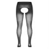 Daenrui Woman's Oil Glossy Pantyhose Tights Hollow Out Thigh High Suspender Stocking Footed Legging Type Q One Size view 4