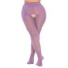 Daenrui Woman's Oil Glossy Pantyhose Tights Hollow Out Thigh High Suspender Stocking Footed Legging Type X One Size view 1