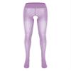 Daenrui Woman's Oil Glossy Pantyhose Tights Hollow Out Thigh High Suspender Stocking Footed Legging Type X One Size view 2