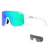 KAPVOE Polarized Cycling Glasses with 3 Interchangeable Lenses TR90 Sports Sunglasses Women Men view 1