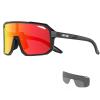 KAPVOE Polarized Cycling Glasses with 3 Interchangeable Lenses TR90 Sports Sunglasses Women Men view 1