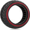 Amitor 8 1/2 Scooter Solid Tires, 8.5 Solid Tire for Electric Scooter, 8.5 Inch Electric Scooter Replacement Wheels Honeycomb, 50/75-6.1 Non-pneumatic (Red_1PC_01) view 1