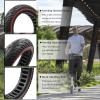 Amitor 8 1/2 Scooter Solid Tires, 8.5 Solid Tire for Electric Scooter, 8.5 Inch Electric Scooter Replacement Wheels Honeycomb, 50/75-6.1 Non-pneumatic (Red_1PC_01) view 2