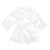 White Swimwear Ladies Sexy Tummy Control High Waisted Triangle Mesh Swimwear Bikini Tankini Waist Trainer Body Suit for Girls L view 4