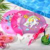 Sureio 12 Pcs Silicone Swim Caps for Kids Girls Durable Waterproof Swimming Caps with Goggles Ear Plug Nose Clip Age 2-14 Cute Unicorn Mermaid Flamingo for Long Short Hair Bathing Boys Girls Toddler view 3