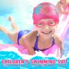 Sureio 12 Pcs Silicone Swim Caps for Kids Girls Durable Waterproof Swimming Caps with Goggles Ear Plug Nose Clip Age 2-14 Cute Unicorn Mermaid Flamingo for Long Short Hair Bathing Boys Girls Toddler view 4