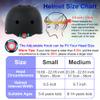 DINILEMU Kids Bike Helmet with DIY Stickers and Knee Pads Elbow Pads Wrist Guard Set for Ages 3-5-8 Toddler Boys Girls Helmet for Roller Skates Cycling Skateboarding Bicycle Scooter-Black view 3