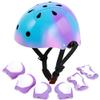 DINILEMU Kids Bike Helmet for Ages 3-5-8 Girls & Boys Adjustable Toddler Helmet for Skateboard Scooter Cycling Roller Skating Color Gradient Design with Knee and Elbow Pads Set view 1