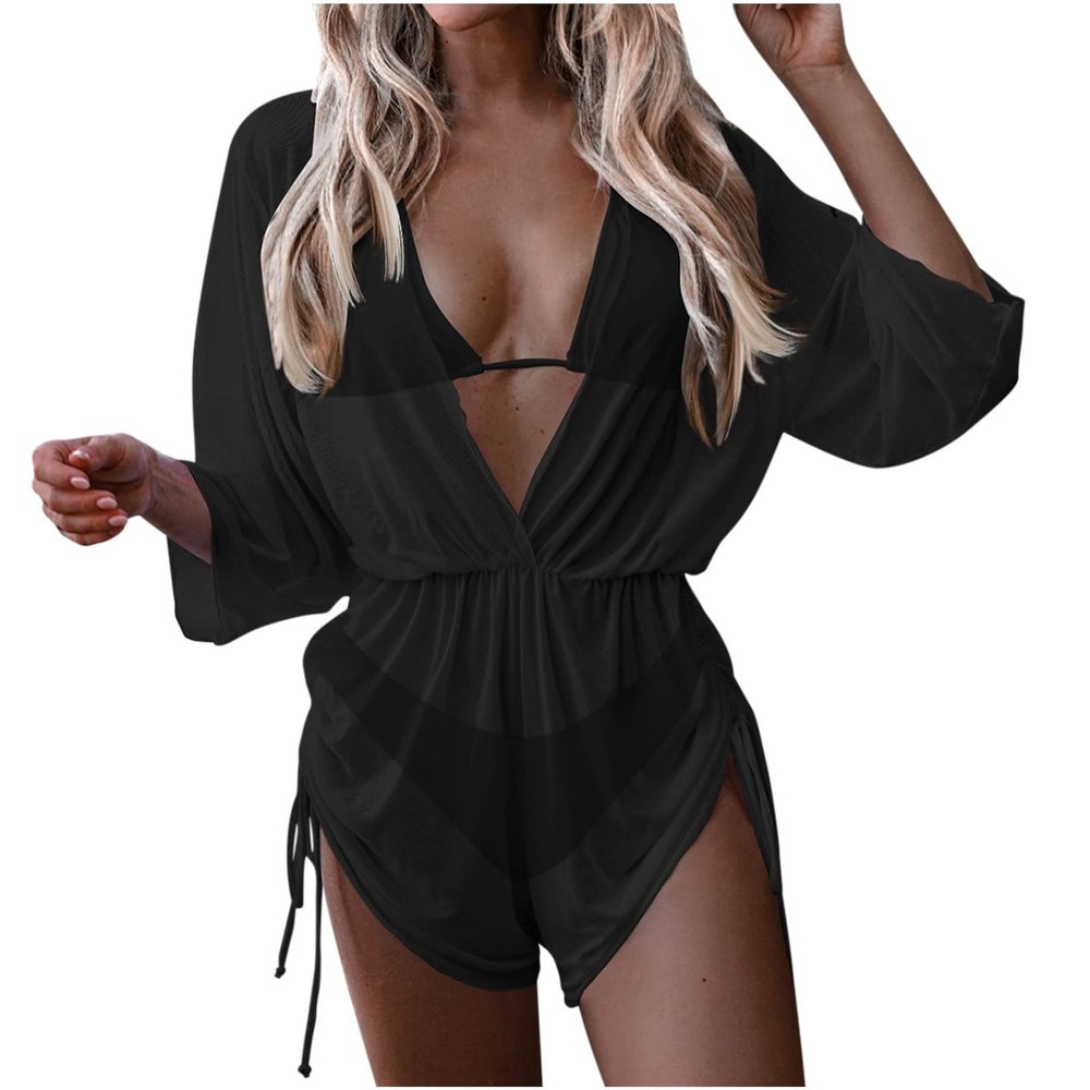 Black Women Micro Bikini Lace Swimsuit Micro Bikini Tankini Waist Trainer Body Shaper for Women XV L