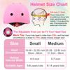 DINILEMU Kids Bike Helmet with DIY Stickers and Knee Pads Elbow Pads Wrist Guard Set for Ages 3-5-8 Toddler Boys Girls Helmet for Roller Skates Cycling Skateboarding Bicycle Scooter-Pink view 3