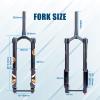 BUCKLOS Fat Tire 5.0 20 inch Air Electric Mountain Bike Inverted Suspension Fork, Thru Axle 15 * 150mm 140 Travel Rebound Adjustment Tapered Front Forks, for Snow Beach E-Bike MTB view 4