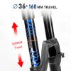 BUCKLOS MTB Air Suspension Fork 27.5 29 110 * 15mm Boost AM E-Bike Tapered, Travel 160mm 36mm Inner Tube Thru Axle Rebound Adjustment Disc Brake Front Forks, fit All Mountain eBike ect. (27.5) view 4