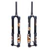 BUCKLOS 26/27.5/29 inch Electric Mountain Bike Air Suspension Inverted Downhill ForkThru Axle Boost 15x110mm Travel 140/180mm Rebound Adjust 1-1/8" Straight Tapered Disc Brake Bicycle Front Forks view 1
