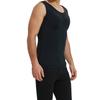 WYGWBD Padded Muscle Shirts for Men Fake Chest Vest Shapewear Tank Tops Removable Pad,Black,XL view 1