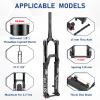BUCKLOS MTB Air Suspension Fork 27.5 29 110 * 15mm Boost AM E-Bike Tapered, Travel 160mm 36mm Inner Tube Thru Axle Rebound Adjustment Disc Brake Front Forks, fit All Mountain eBike ect. (29) view 2