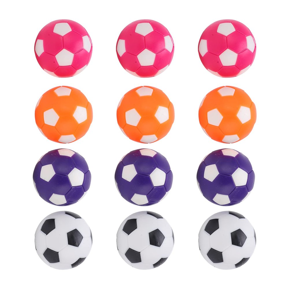Restokki 12Pcs Foosball Table Balls 3.75cm/1.5Inch Table Soccer Balls for Foosball Tabletop Game Football Game Replacements