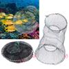 2pcs Foldable Fishing Trap Net, Crab Trap, 13x23 6in Foldable Cast Net Fishing Bait Trap, Crawfish Trap Fishing Net Fishing Accessories, Minnow Trap Crab Fish Portable Foldable Crawfish N view 3