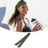 VOCOSTE 1 Pcs Adjustable Soft Sport Headband, Sweat Wicking Gym Tennis Tie Sweatband for Men Women, Green view 2
