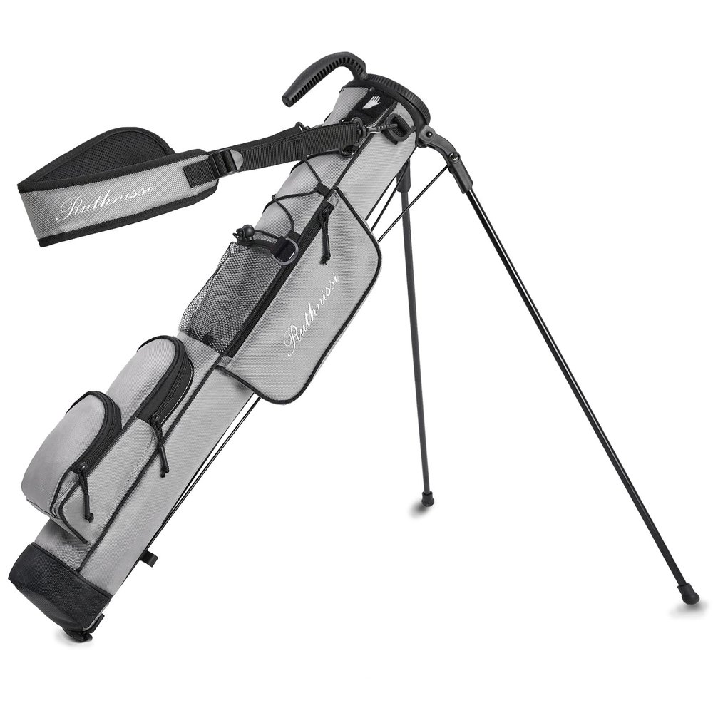 RUTHNISSI Golf Stand Bag, Lightweight Golf Easy Carry Bag with Padded StrapDurable Pitch& Putt Golf Bag, Practice Range Sunday Golf Bag for Men&Women