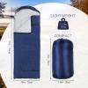 Macarrie 10 Pcs Bulk Sleeping Bags for Homeless Donation Shelter Adults 0 Degree Waterproof Sleeping Bags with Compression Sack for Cold Weather Emergency Hiking Camping Warm(Navy) view 2