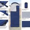 Macarrie 10 Pcs Bulk Sleeping Bags for Homeless Donation Shelter Adults 0 Degree Waterproof Sleeping Bags with Compression Sack for Cold Weather Emergency Hiking Camping Warm(Navy) view 3