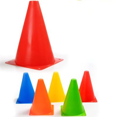 Restokki 10Pcs Soccer Markers, Football Barrier, Soccer Training Cone Football Training Marker Cones Running Sport Training Cones(18cm-red)