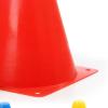 Restokki 10Pcs Soccer Markers, Football Barrier, Soccer Training Cone Football Training Marker Cones Running Sport Training Cones(18cm-red) view 3