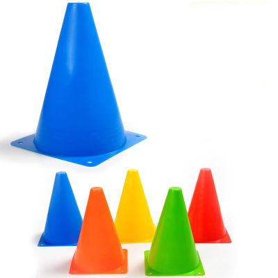 Restokki 10Pcs Soccer Markers, Football Barrier, Soccer Training Cone Football Training Marker Cones Running Sport Training Cones(18cm-Blue)