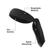 VOCOSTE 1 Pcs Adjustable Soft Sport Headband, Sweat Wicking Gym Tennis Tie Sweatband for Men Women, Black view 3