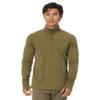 Fjllrven Abisko Lite Men's Half Zip Fleece - Breathable, Comfortable, Lightweight Fleece Warmth - Hiking, Trekking, Green, XL view 1