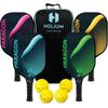 Helium Pickleball Paddles Set of 4 - USAPA Certified - Graphite Fiberglass Surface, Lightweight Honeycomb Core view 1